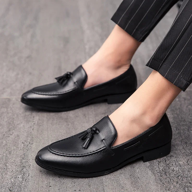 Mocassins homme à glands bruns ou noirs – CLEVI Paris