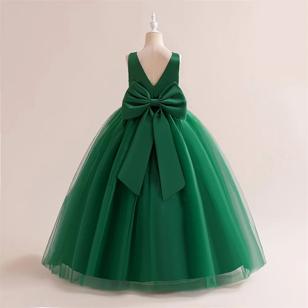 Robe cérémonie fille en dentelle LP-505 – CLEVI Paris