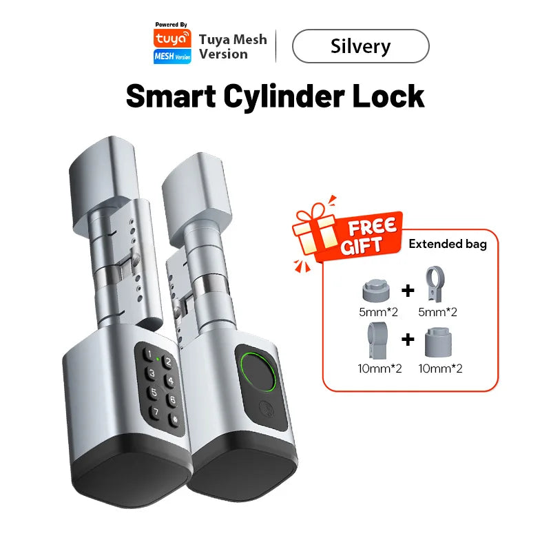 Cylindre Connecté Catchface V1 Pro+ Empreinte Digitale Tuya Ajustable – CLEVI Paris