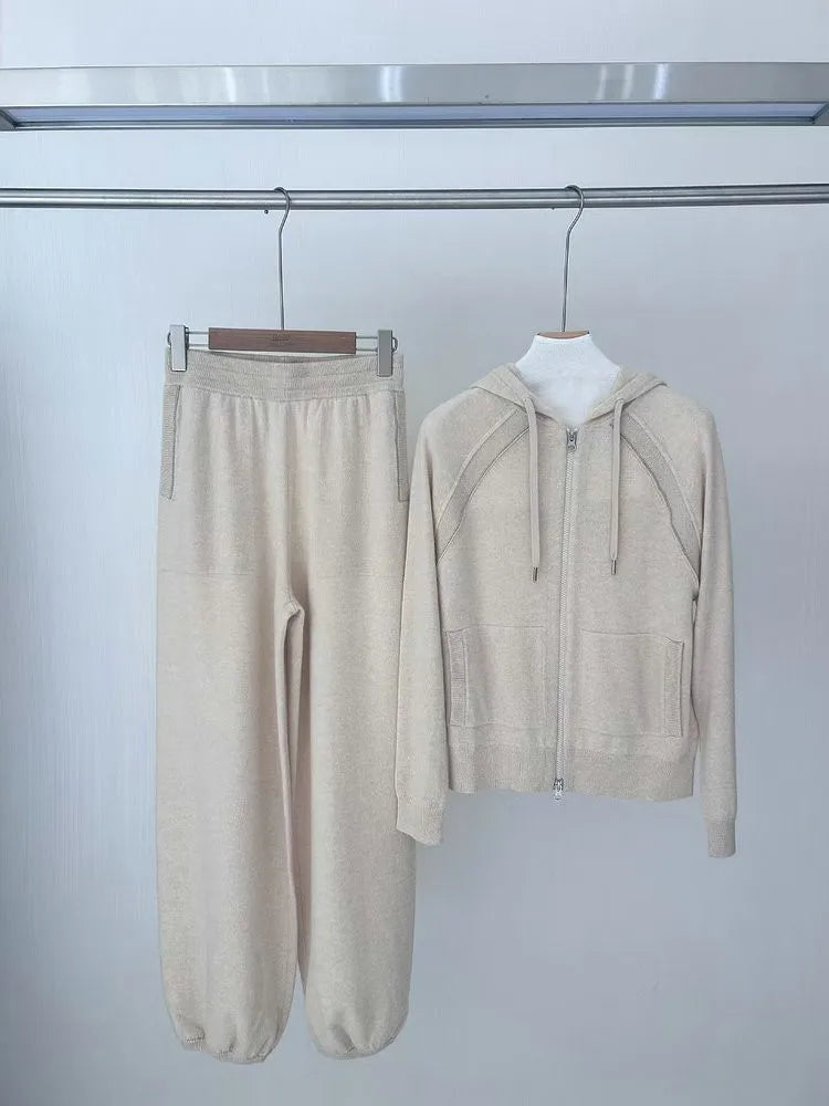 Cardigan ou pantalon en maille femme – CLEVI Paris