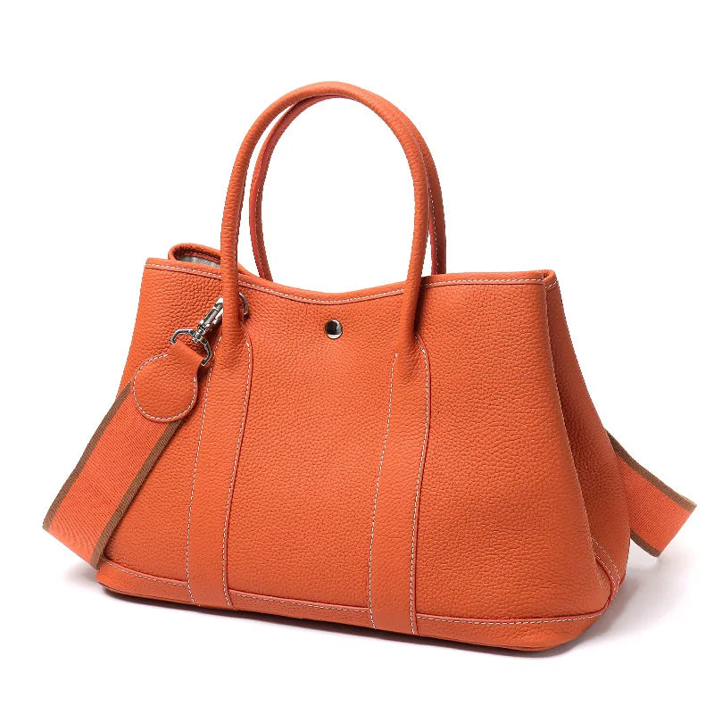 Sac Seau Cuir Vache Pleine Fleur Grande Capacité Femme – CLEVI Paris