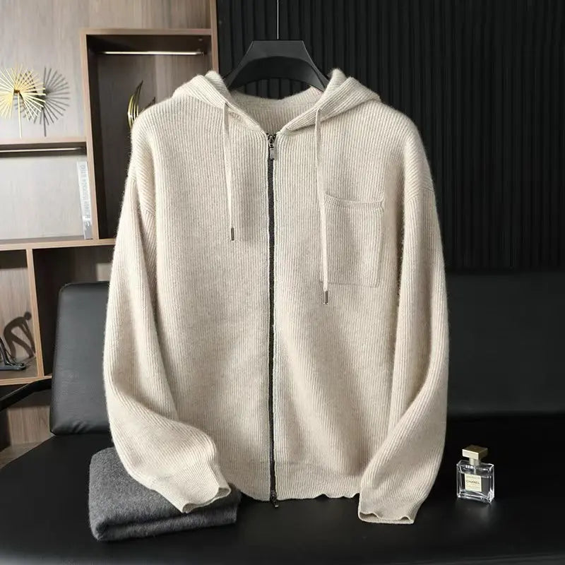 Ensemble homme en cachemire à capuche – CLEVI Paris