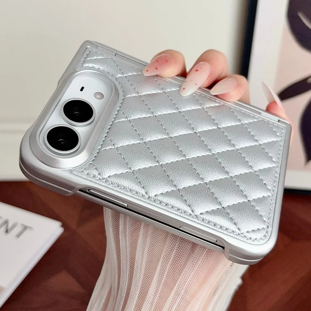 Coque iPhone Duo souple motif losanges – CLEVI Paris