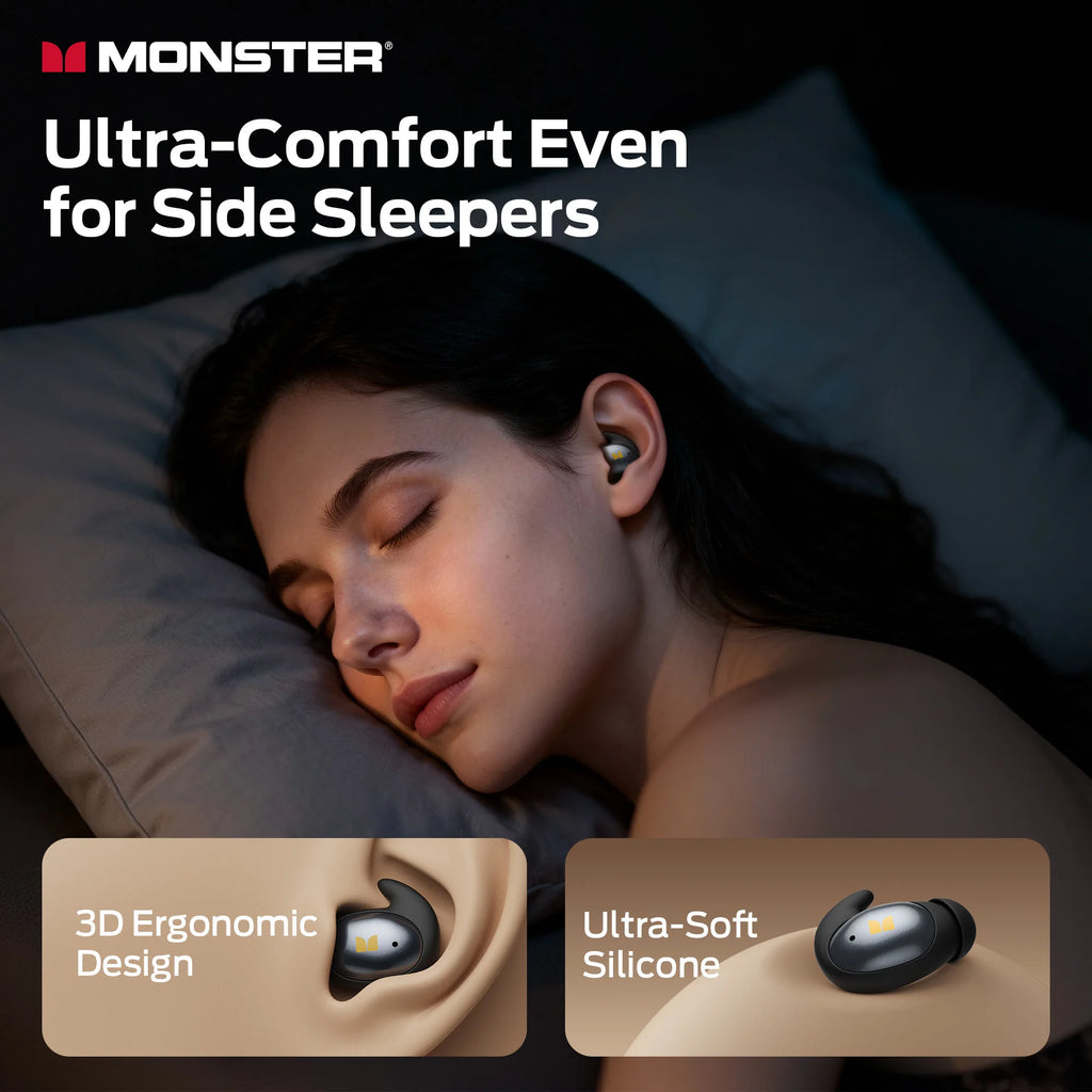 Écouteurs Sommeil Monster Sleep Ear100 BT 6.0 – CLEVI Paris