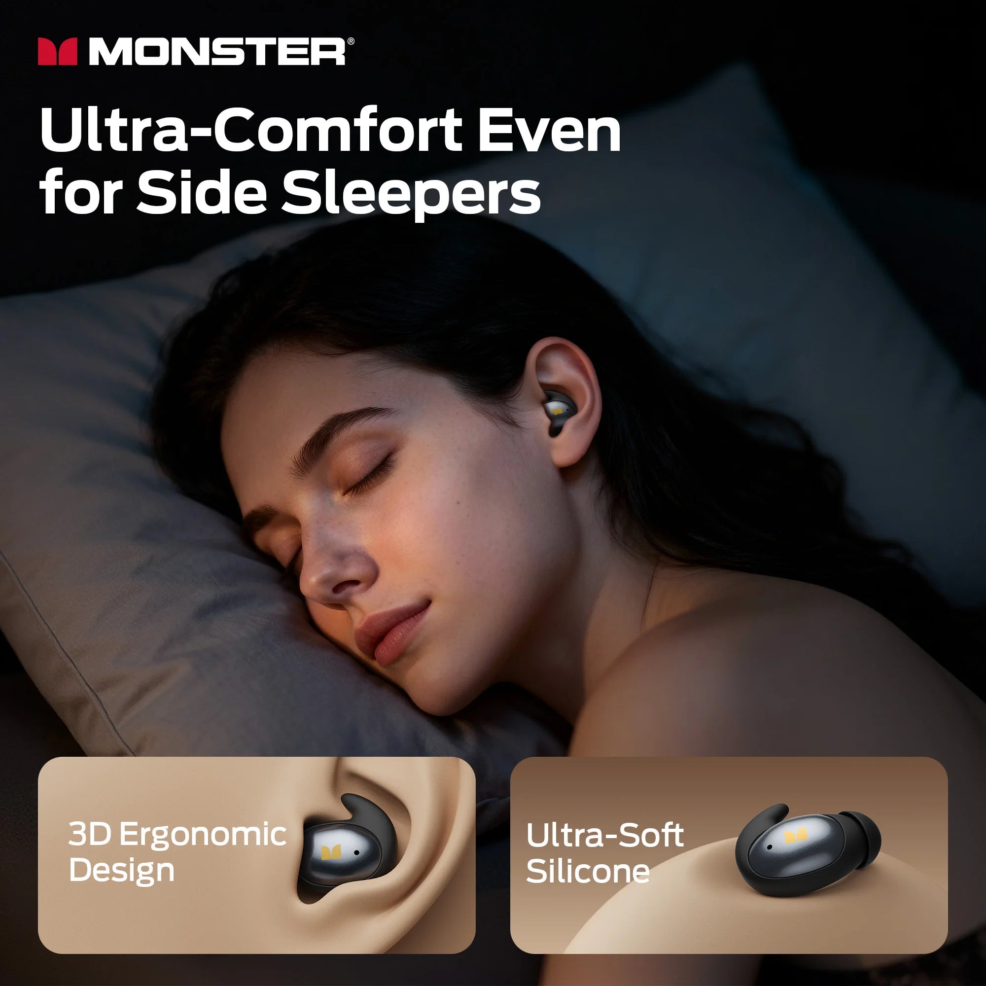 Écouteurs Sommeil Monster Sleep Ear100 BT 6.0 – CLEVI Paris