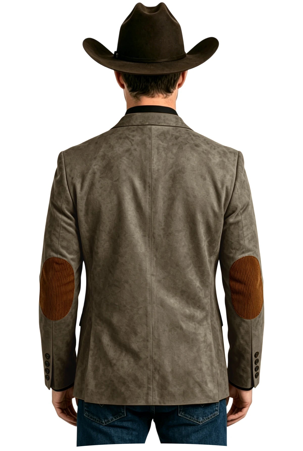 Blazer homme effet daim style western – CLEVI Paris