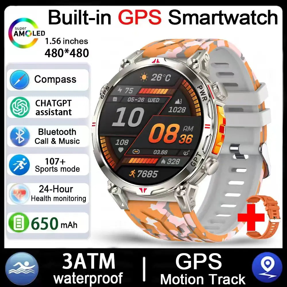 Montre GPS DAORKOW AMOLED 1,56″ – CLEVI Paris