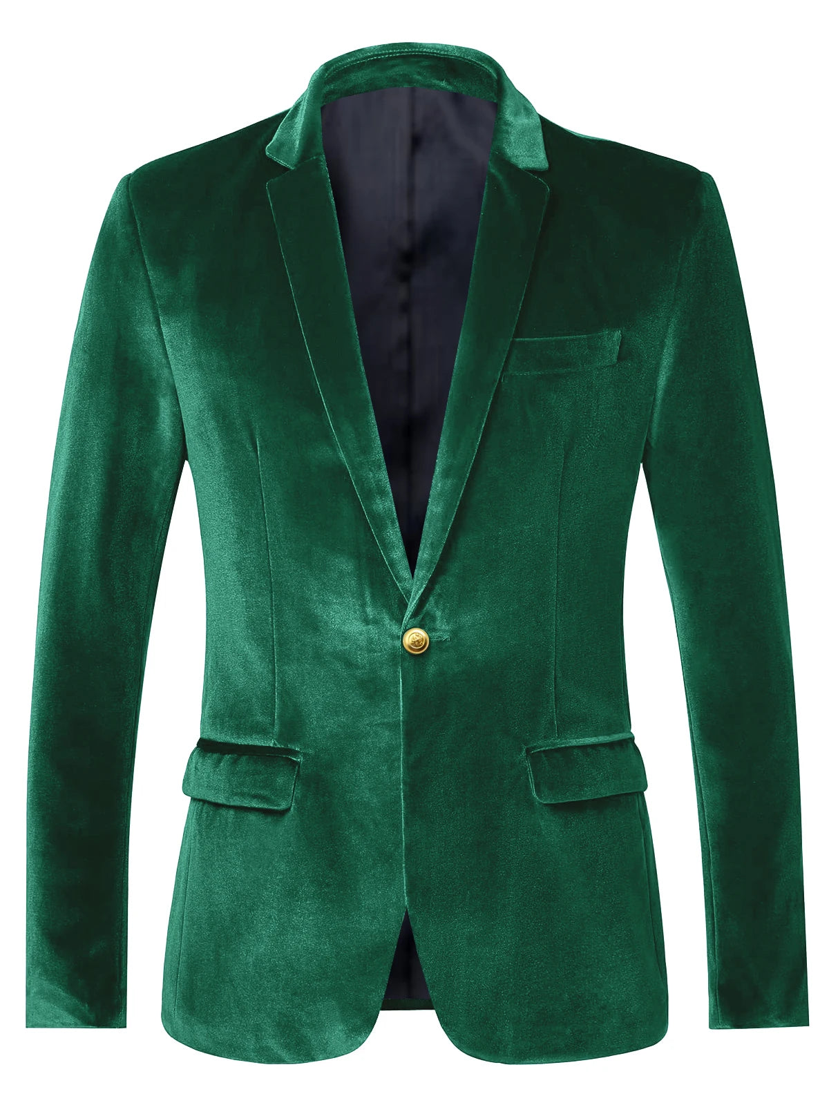 Blazer velours homme à bouton doré – CLEVI Paris