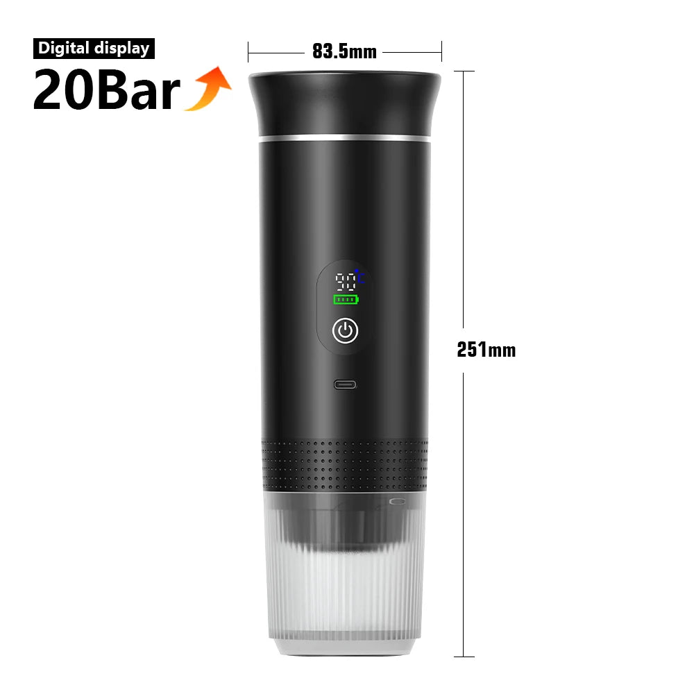 Machine expresso portable 3-en-1 DENOKIN – CLEVI Paris