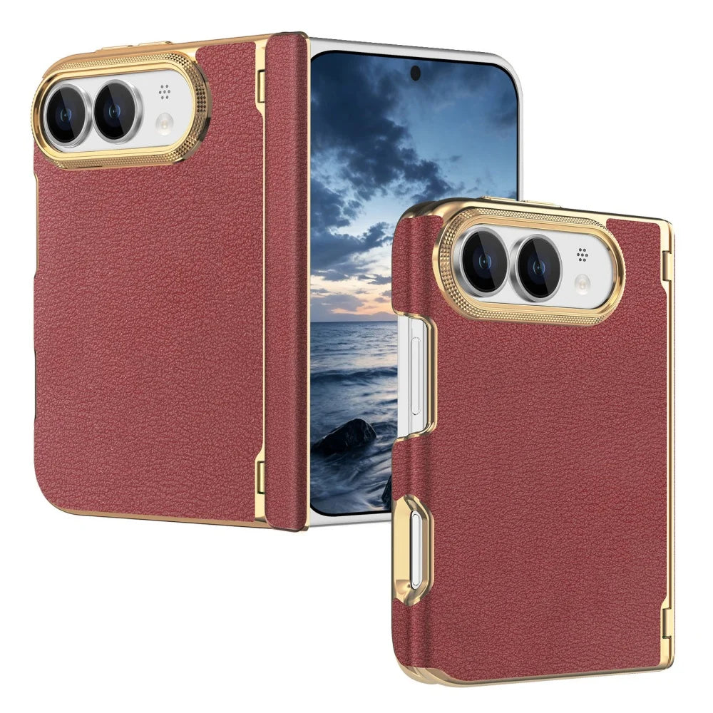 Coque iPhone Duo simili cuir et charnière – CLEVI Paris