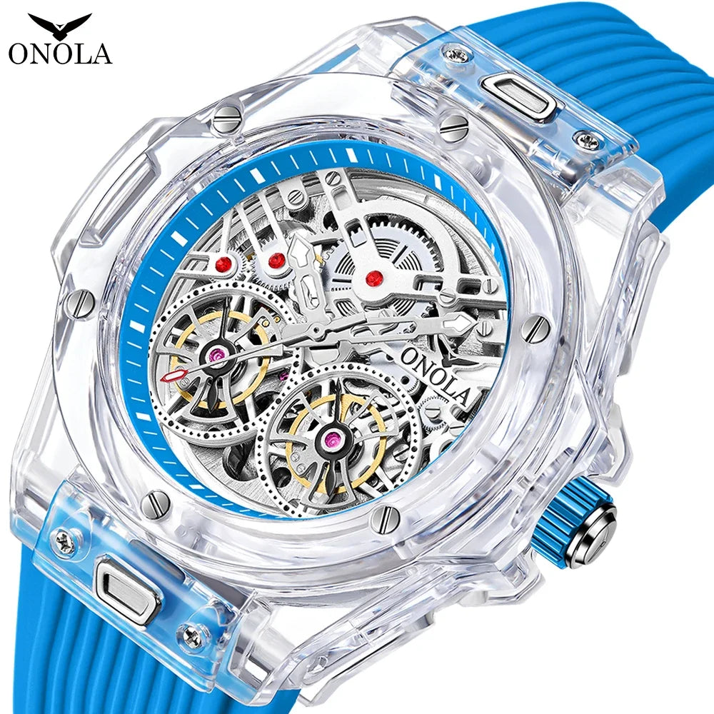 Montre Mécanique Squelette Tourbillon ONOLA Homme – CLEVI Paris