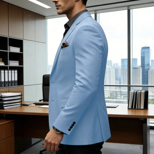 Blazer homme ajusté 2 boutons – CLEVI Paris