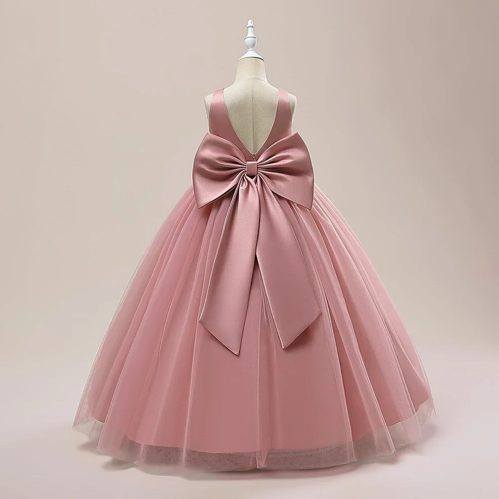 Robe cérémonie fille en dentelle LP-505 – CLEVI Paris