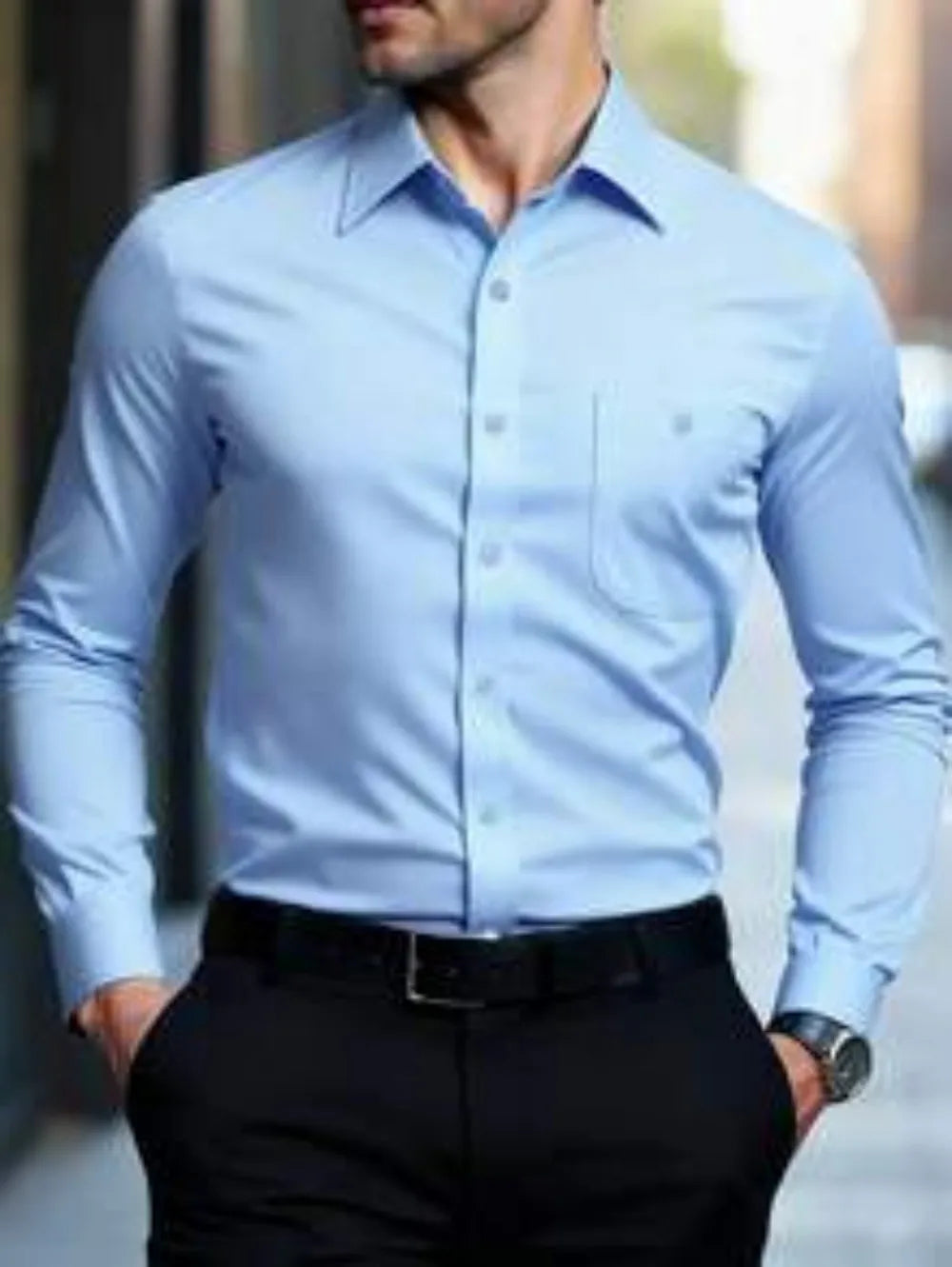 Chemise homme unie élégante – CLEVI Paris