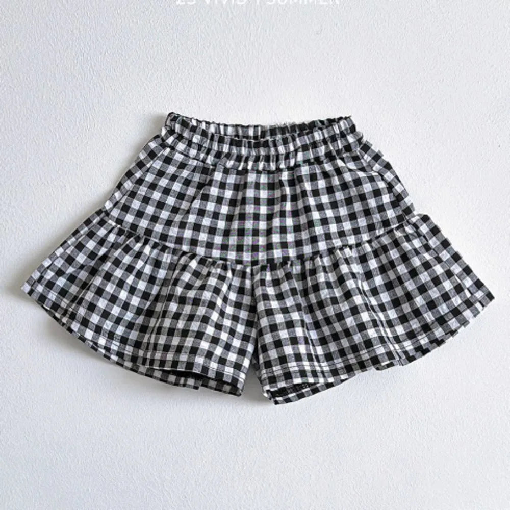 Short fille à volants taille élastique – CLEVI Paris