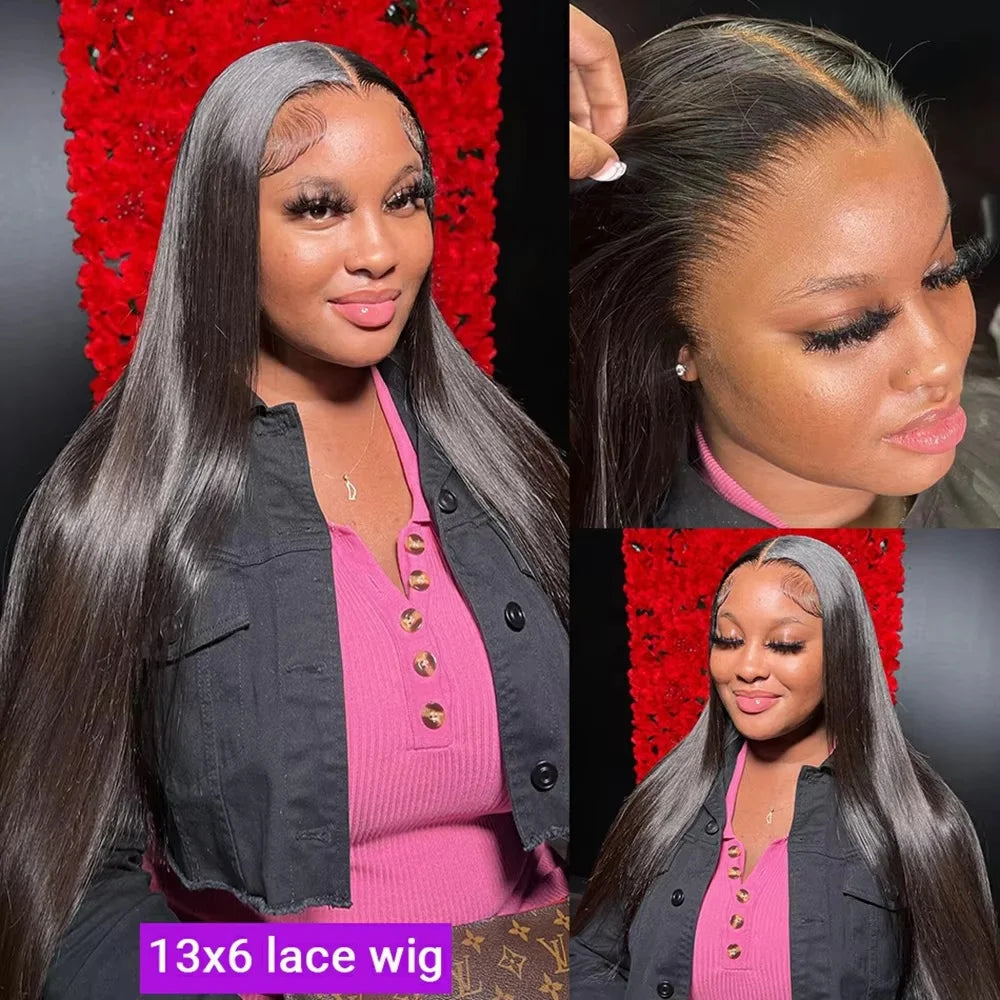 Perruque Straight HD Lace 13x4 13x6 360 Cheveux Humains Femme – CLEVI Paris