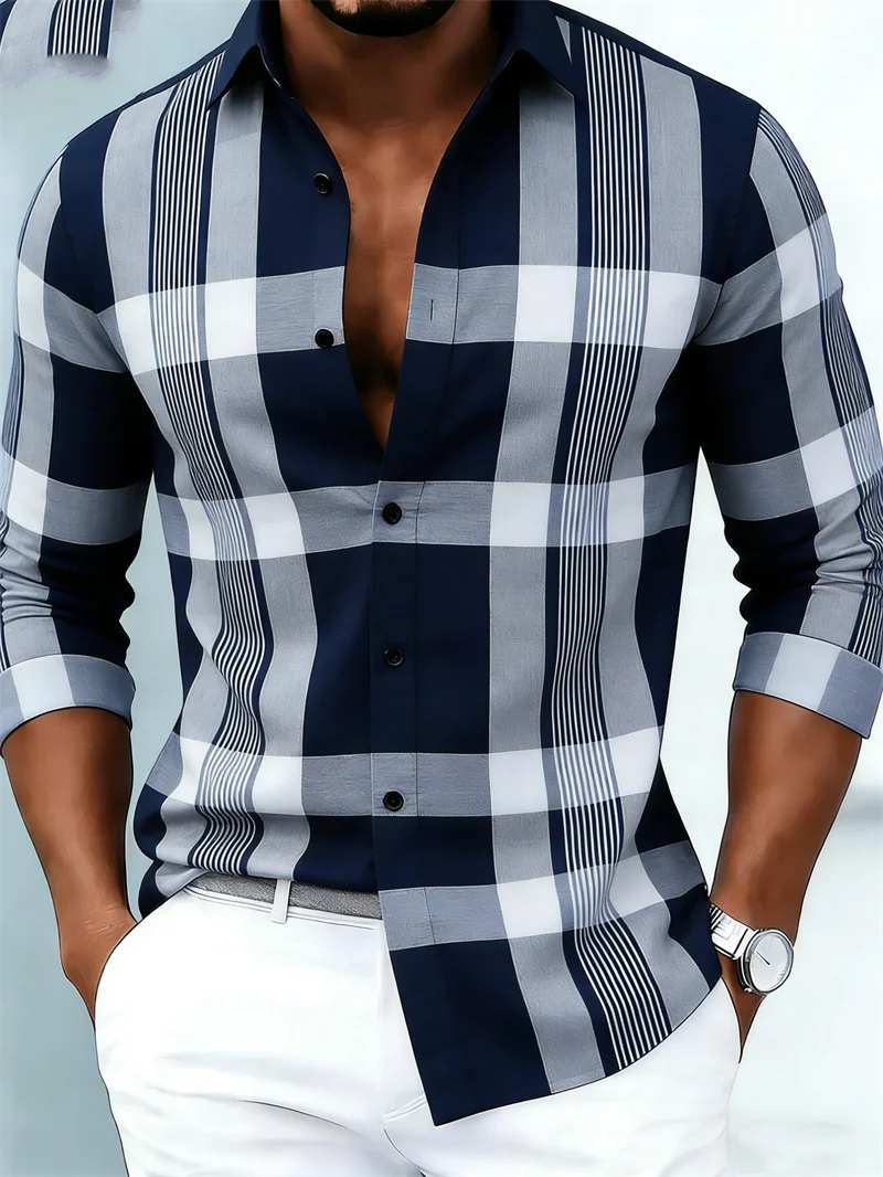 Chemise rayée 3D homme – CLEVI Paris