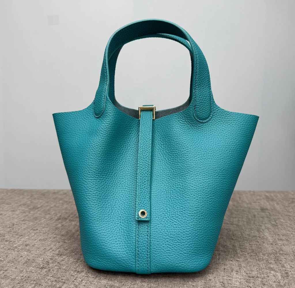 Sac Seau Femme Cuir Véritable Vache 2 Tailles 50+ Coloris Quincaillerie Argentée ou Dorée – CLEVI Paris
