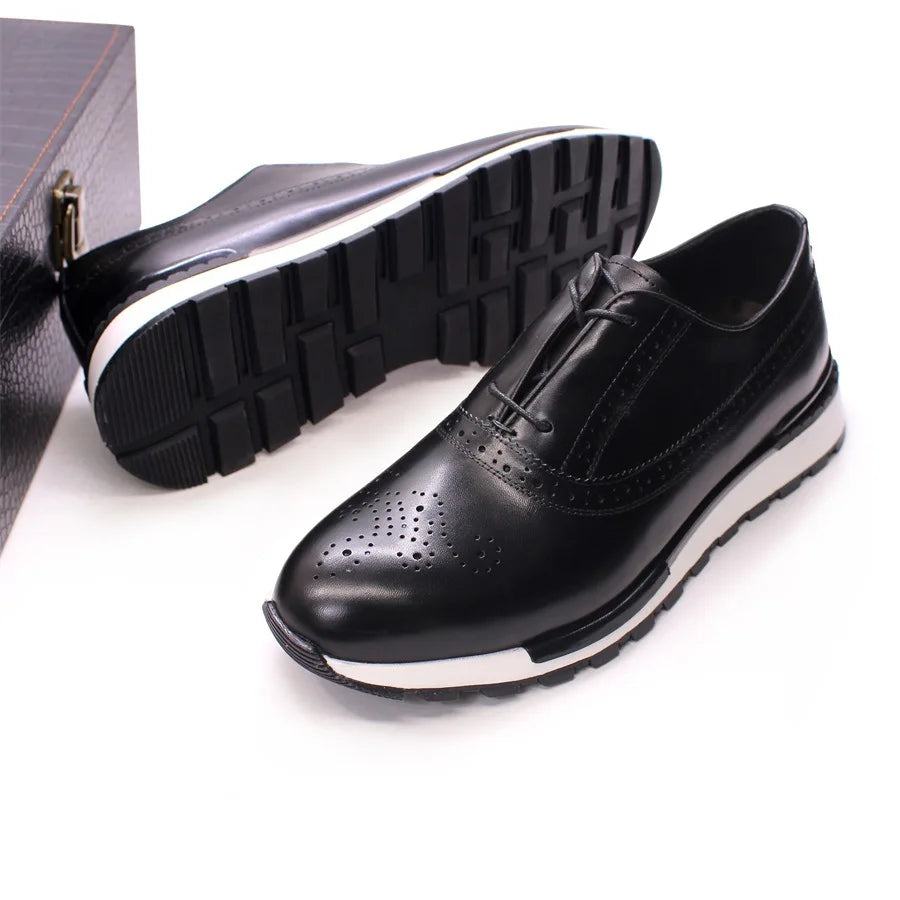 Sneakers homme en cuir de vache – CLEVI Paris