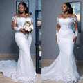 Robe de mariée sirène à manches longues – CLEVI Paris