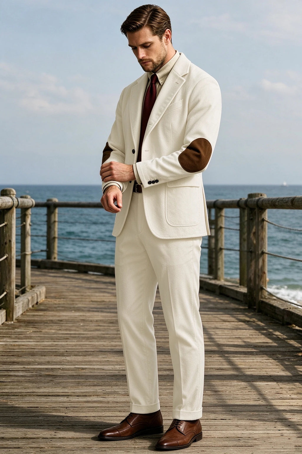 Costume homme 2 pièces en velours côtelé – CLEVI Paris