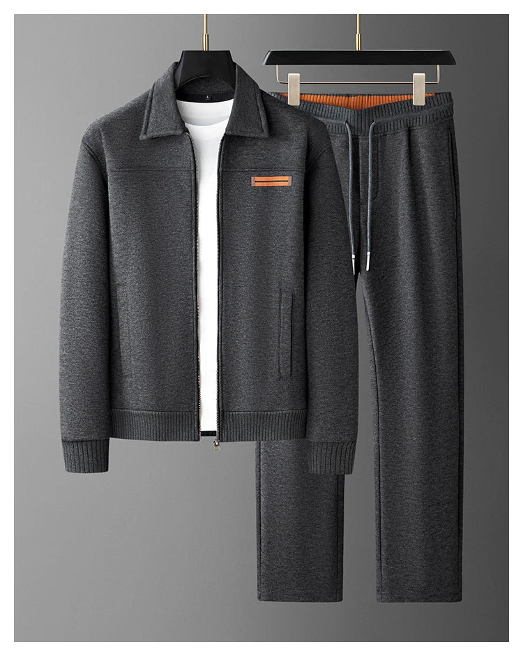 Ensemble homme zippé à col rabattu – CLEVI Paris