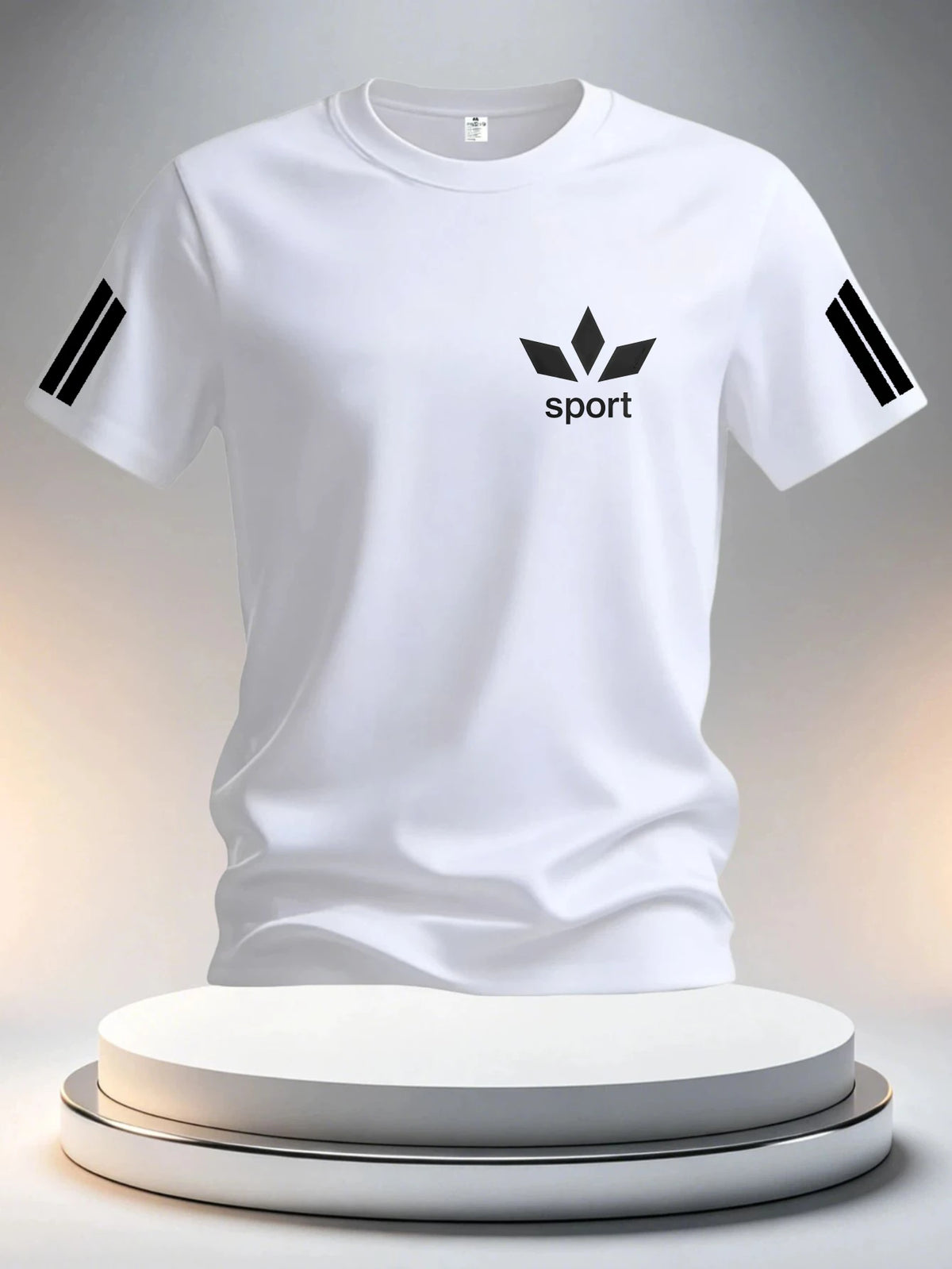 T-shirt homme à rayures sportives – CLEVI Paris