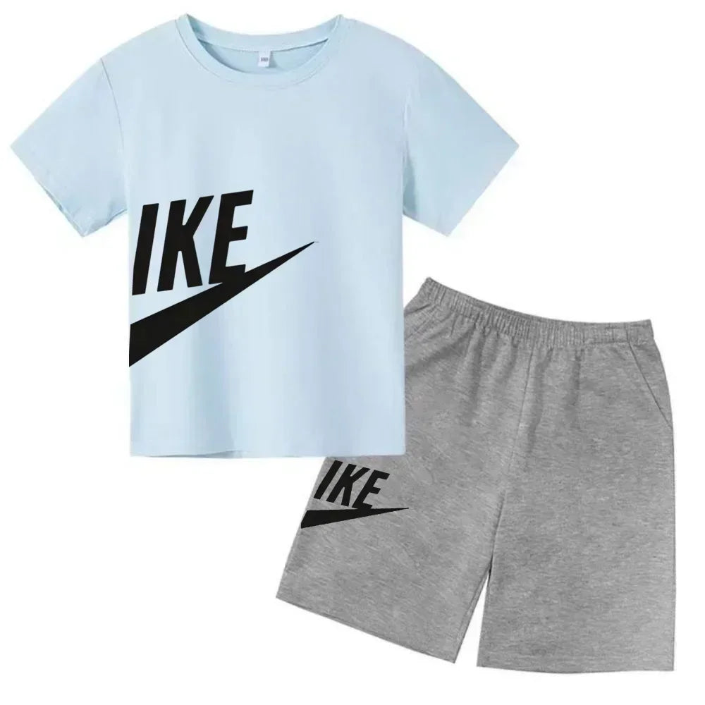 Ensemble enfant T-shirt et short en coton – CLEVI Paris