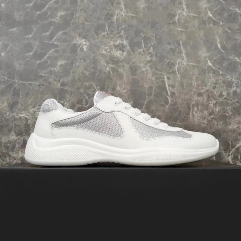 Sneakers Basses en Cuir et Maille Mixte – CLEVI Paris