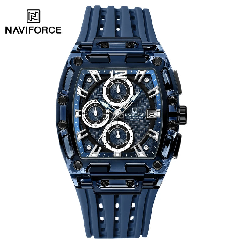 Montre Sport Chronographe NAVIFORCE Homme Silicone 5 Bar – CLEVI Paris