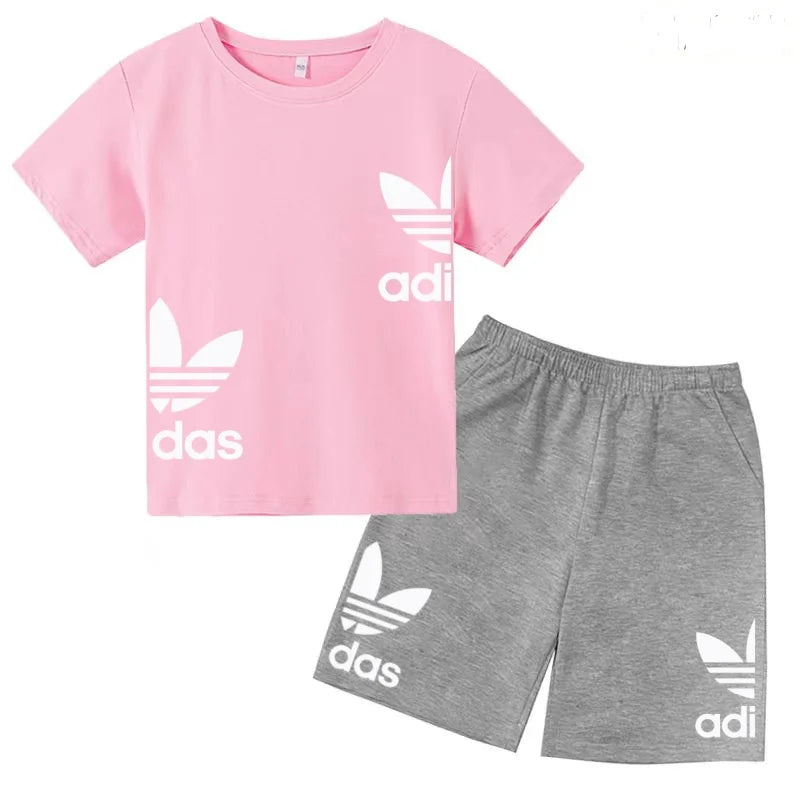 Ensemble enfant T-shirt à lettres et short – CLEVI Paris