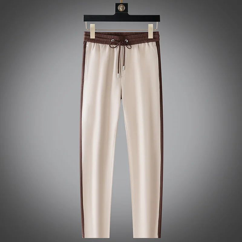 Ensemble homme t-shirt et pantalon contrastés – CLEVI Paris