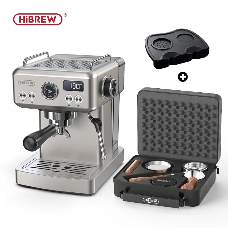 Hiinvasive-Machine à café expresso semi-automatique, température réglable, porte-filtre 58mm, cafetière froide et chaude, boîtier en métal, W 20 bars, H10A