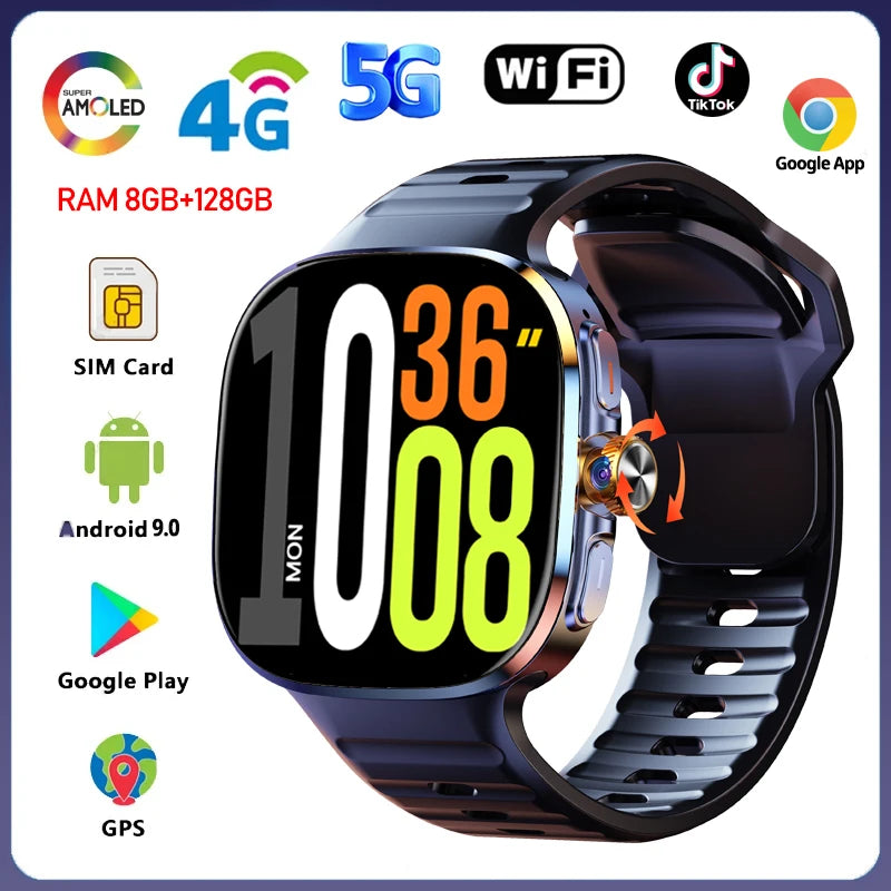 Montre Connectée 4G Android 9.0 Caméra – CLEVI Paris