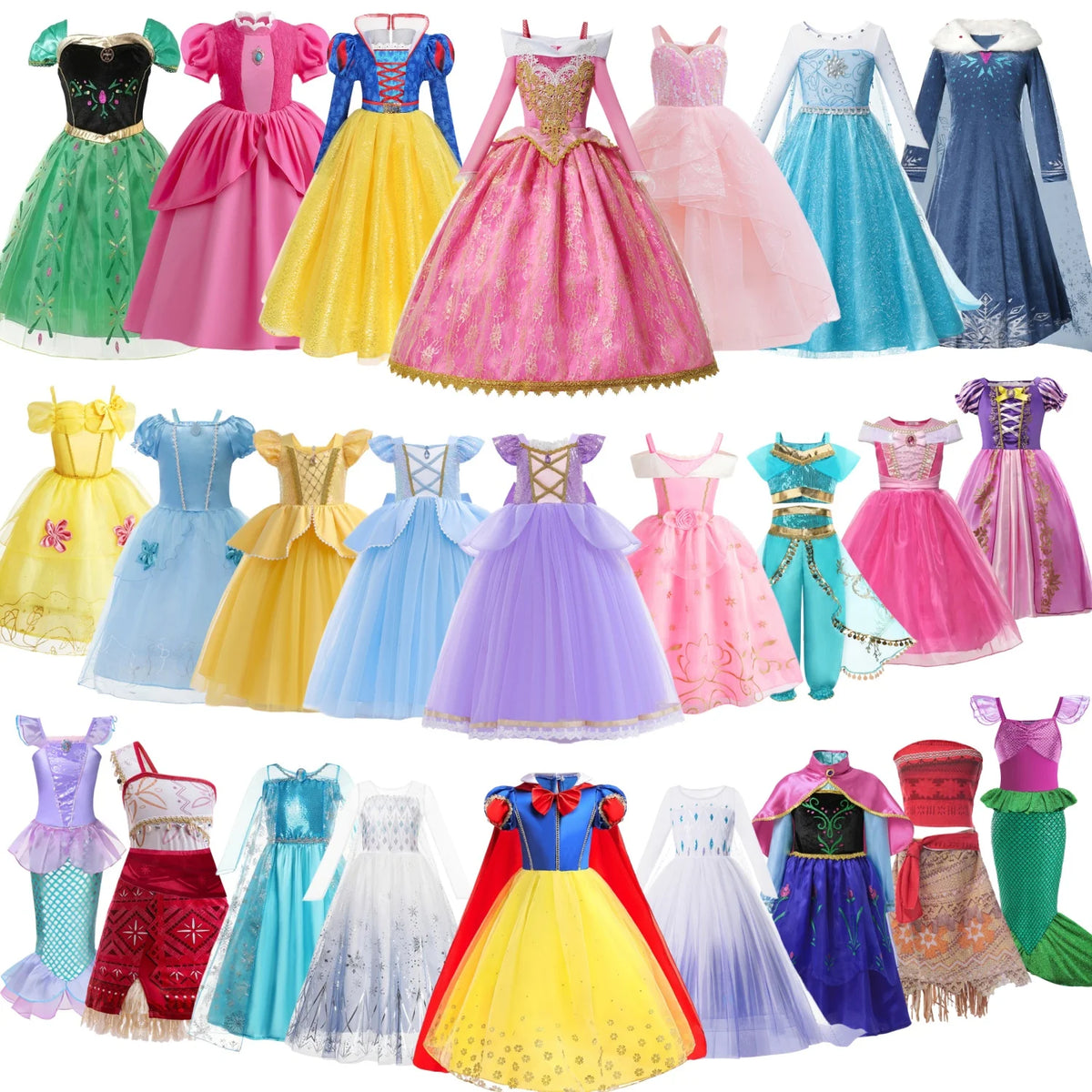 Robe de princesse fille pour déguisement – CLEVI Paris