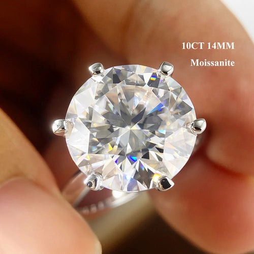 Bague Fiançailles Moissanite D Color GRA Argent 925 – CLEVI Paris