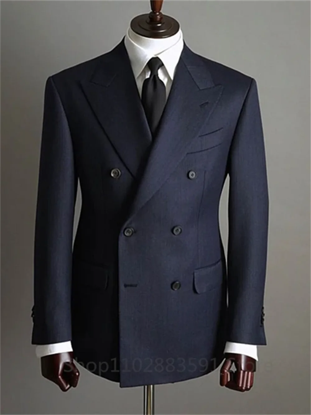 Smoking homme croisé bleu marine – CLEVI Paris