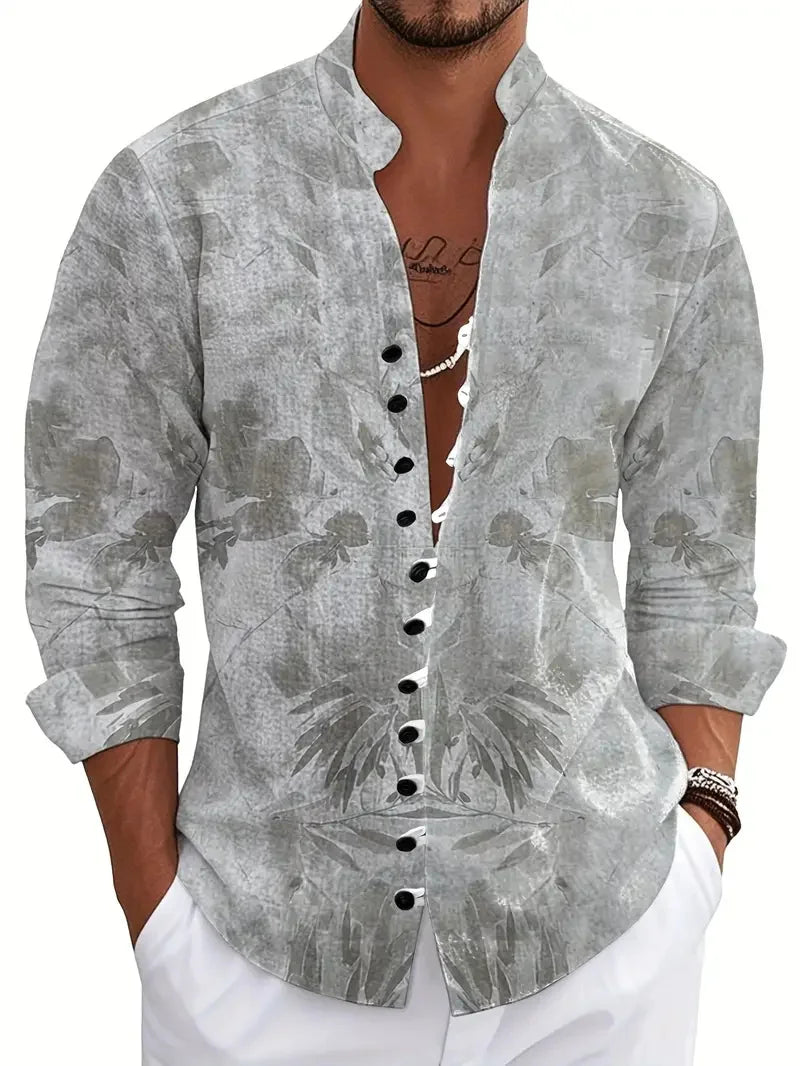 Chemise Homme Imprimé Perroquet 3D – CLEVI Paris