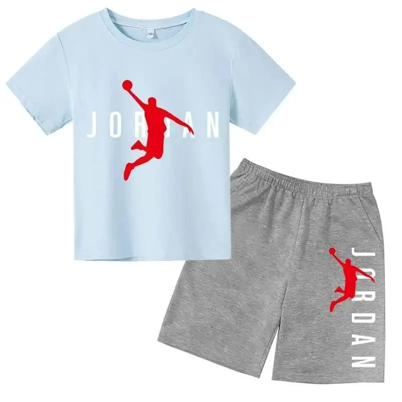 Ensemble enfant T-shirt et short en coton – CLEVI Paris