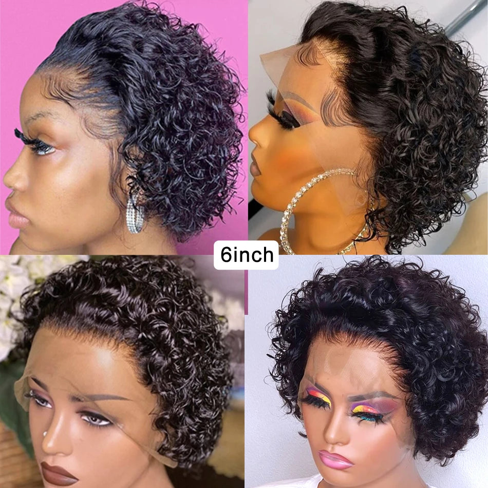 Perruque courte bouclée coupe pixie – CLEVI Paris